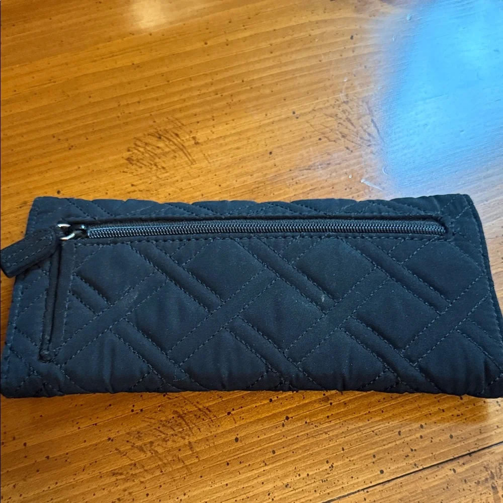 Vera Bradley Black Quilted Clutch
